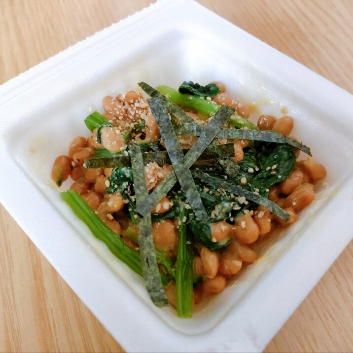 ほうれん草とすりごまと海苔の納豆